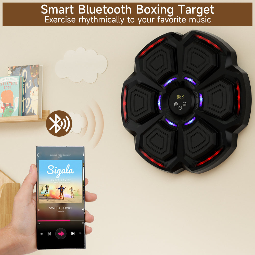 Bluetooth Smart Boxing Machine for Adults & Kids – Wall-Mounted Reflex Training