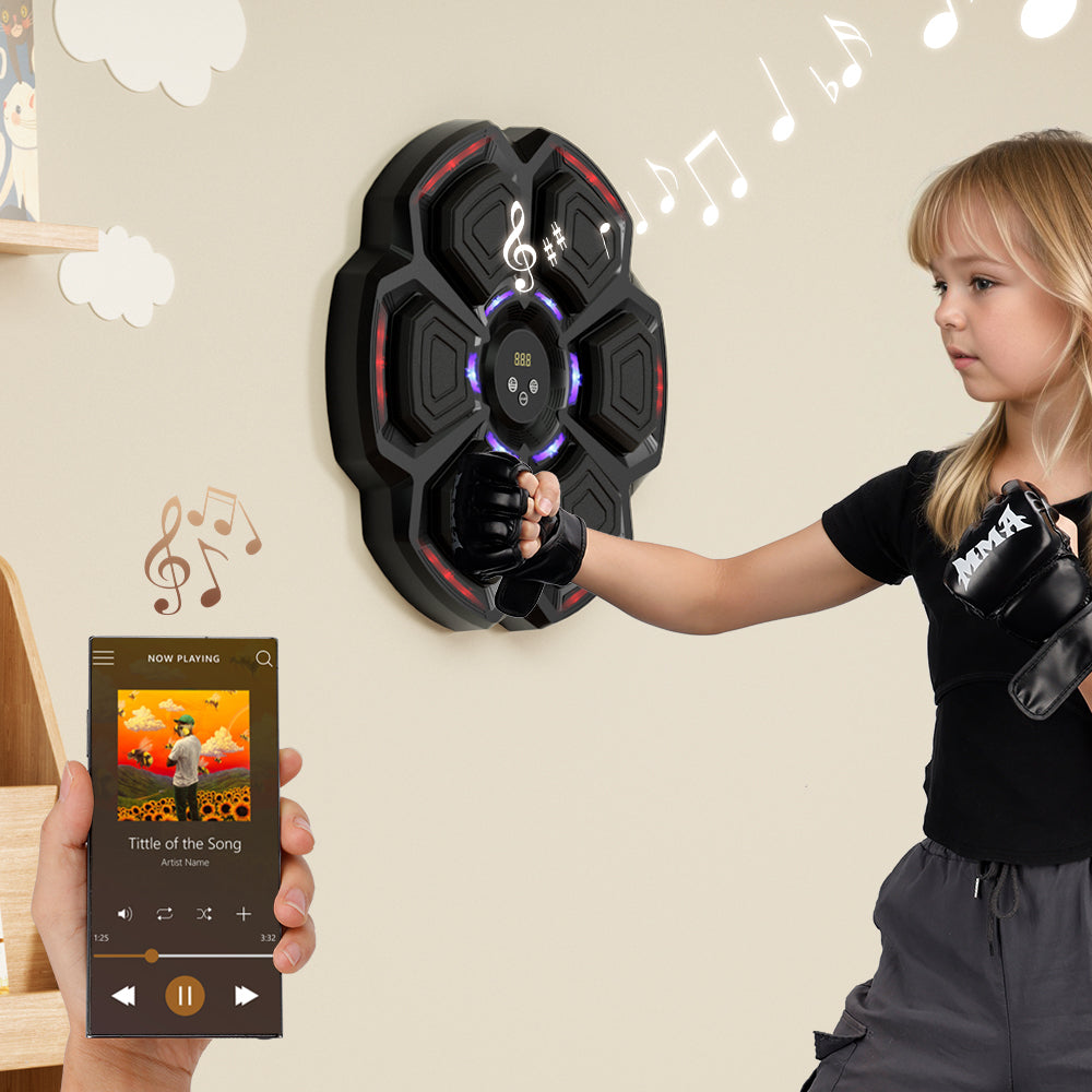Bluetooth Smart Boxing Machine for Adults & Kids – Wall-Mounted Reflex Training