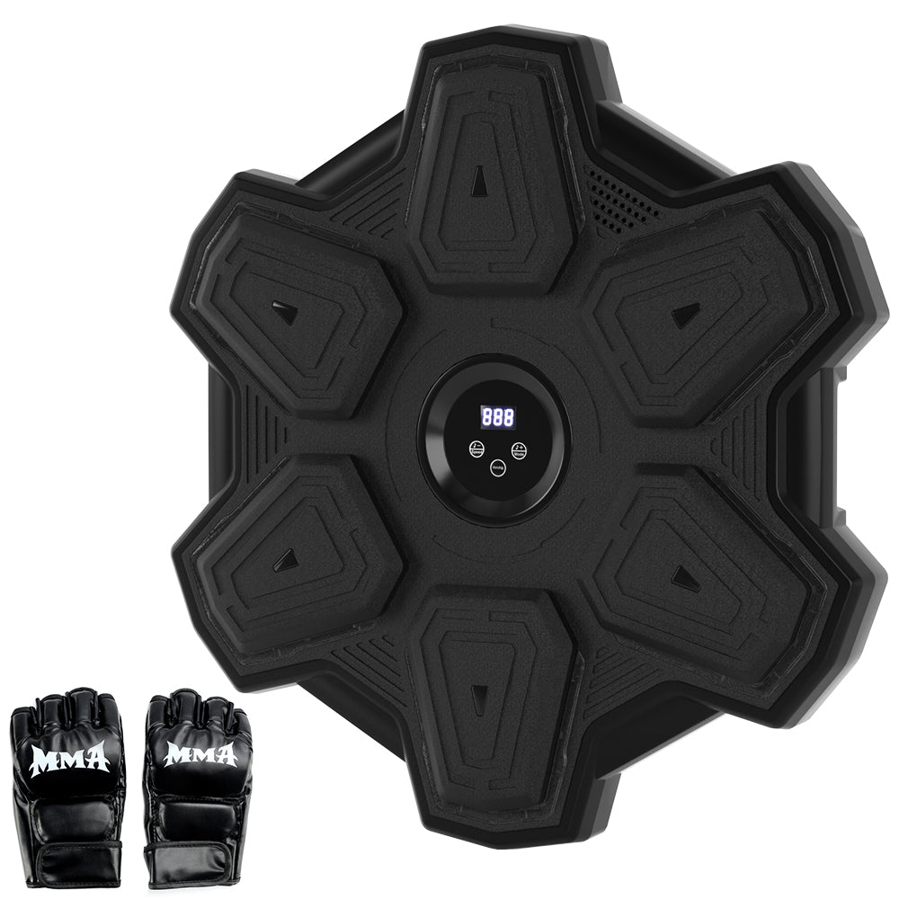 Colorful LED Music Punching Machine with Gloves – Bluetooth Boxing Trainer