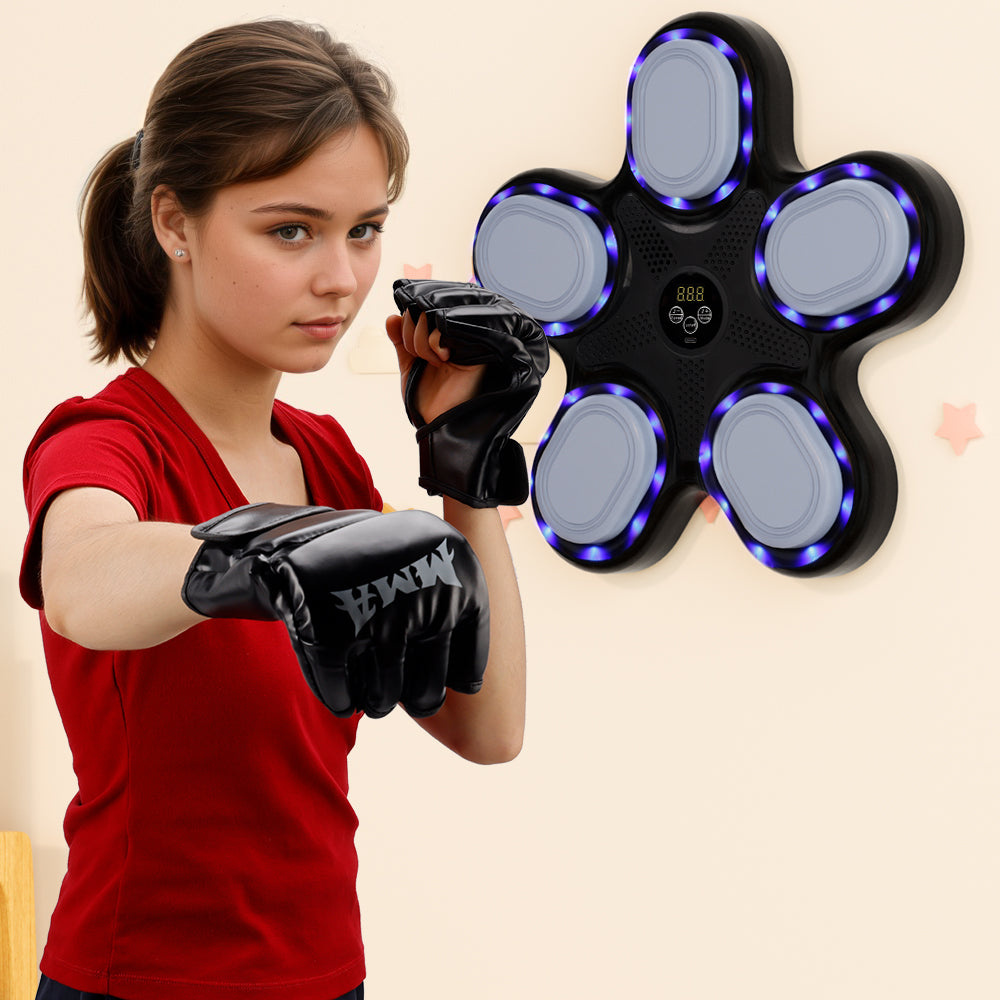 Music Boxing Machine with Boxing Gloves – Wall-Mounted Smart Boxing Trainer