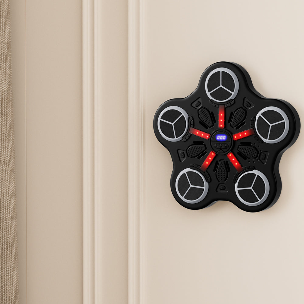 Music Boxing Machine for Kids – Wall-Mounted Bluetooth Smart Boxing Trainer with Workout Gloves