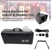 1500W Snow Machine with Wired Remote – Snowflake Maker for Christmas