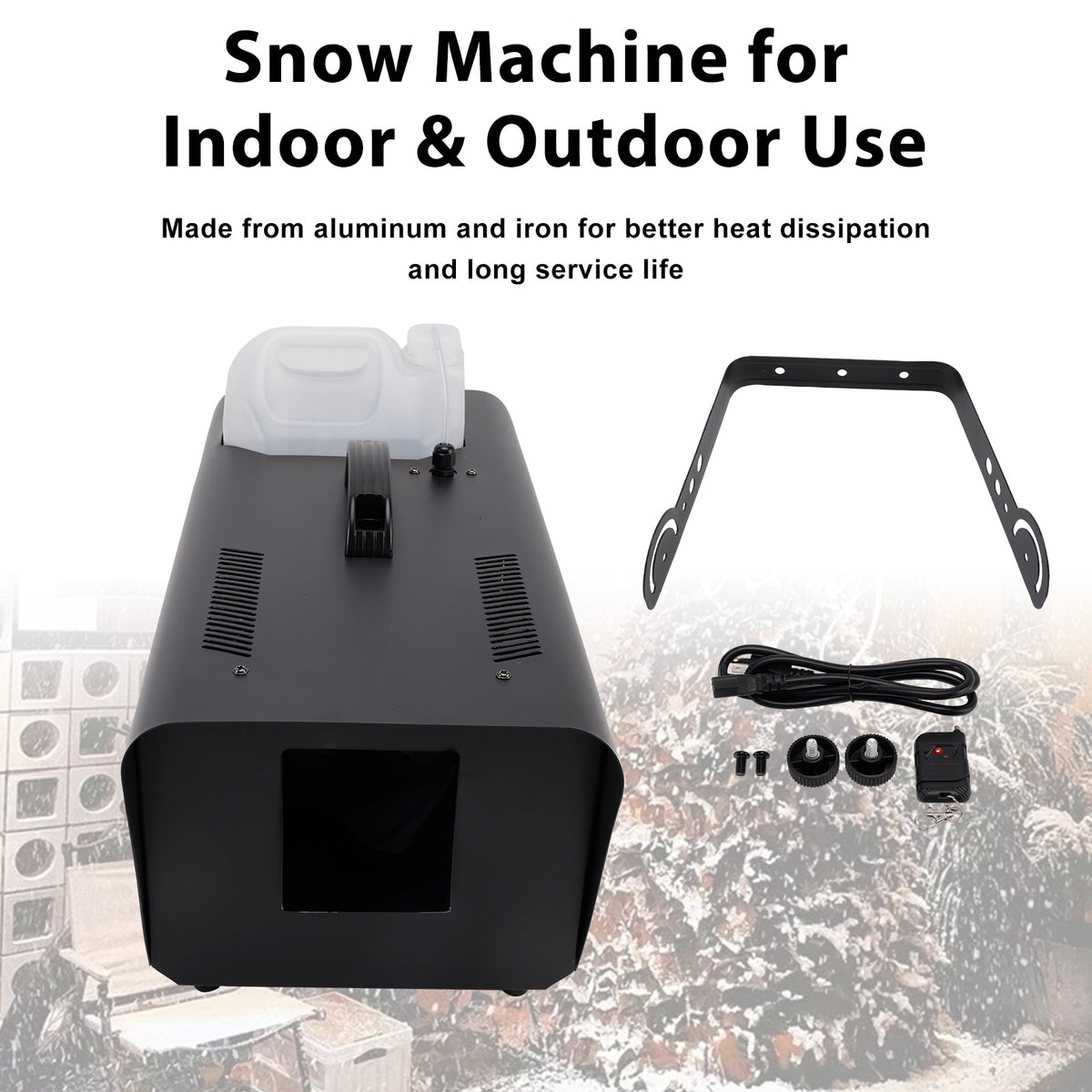 1500W Snow Machine with Wired Remote – Snowflake Maker for Christmas