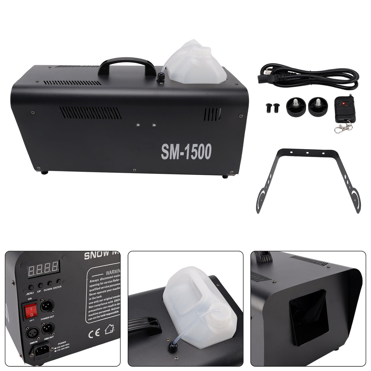 1500W Snow Machine with Wired Remote – Snowflake Maker for Christmas