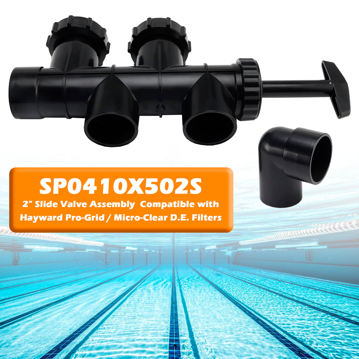 SP0410X502S 2" Slide Valve Assembly for Hayward Pro-Grid/Micro-Clear D.E.Filters