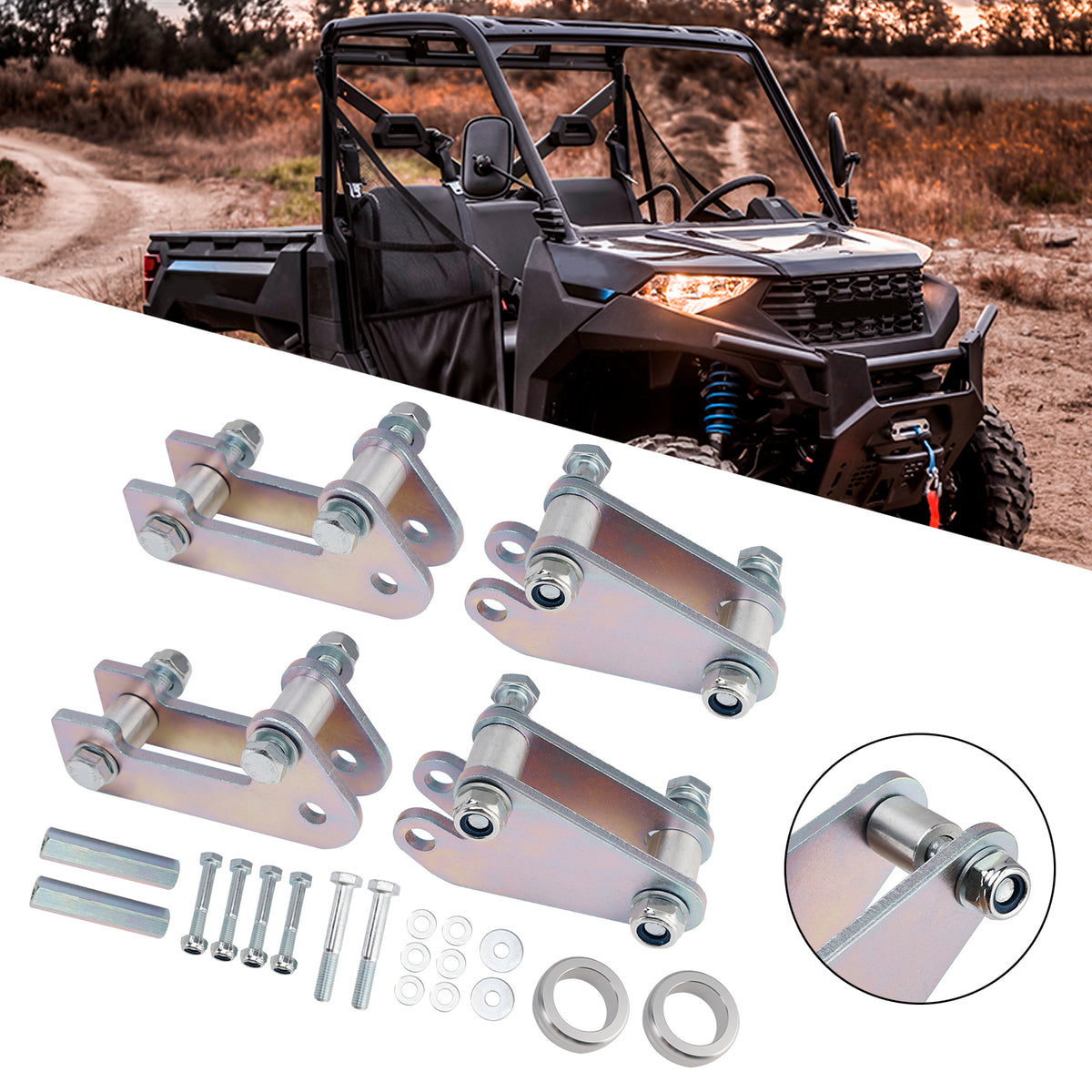 2020-2025 Polaris Ranger 1000 Front & Rear Lift Kit 3" Suspension Generic