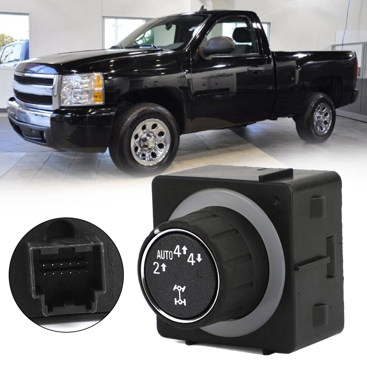 Transfer Case Selector Switch Knob Fits For Chevrolet Silverado Sierra 08-14 4WD