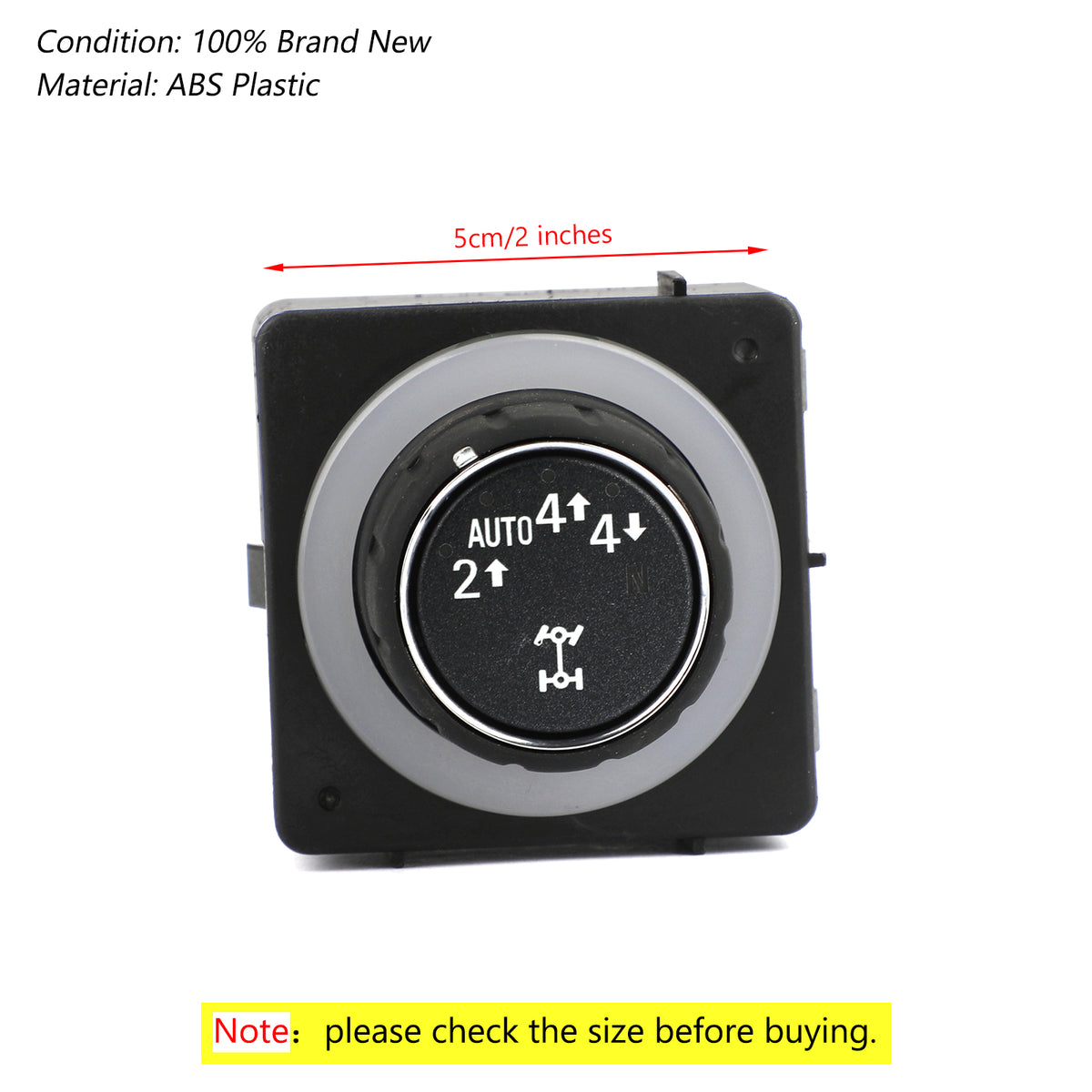 Transfer Case Selector Switch Knob Fits For Chevrolet Silverado Sierra 08-14 4WD