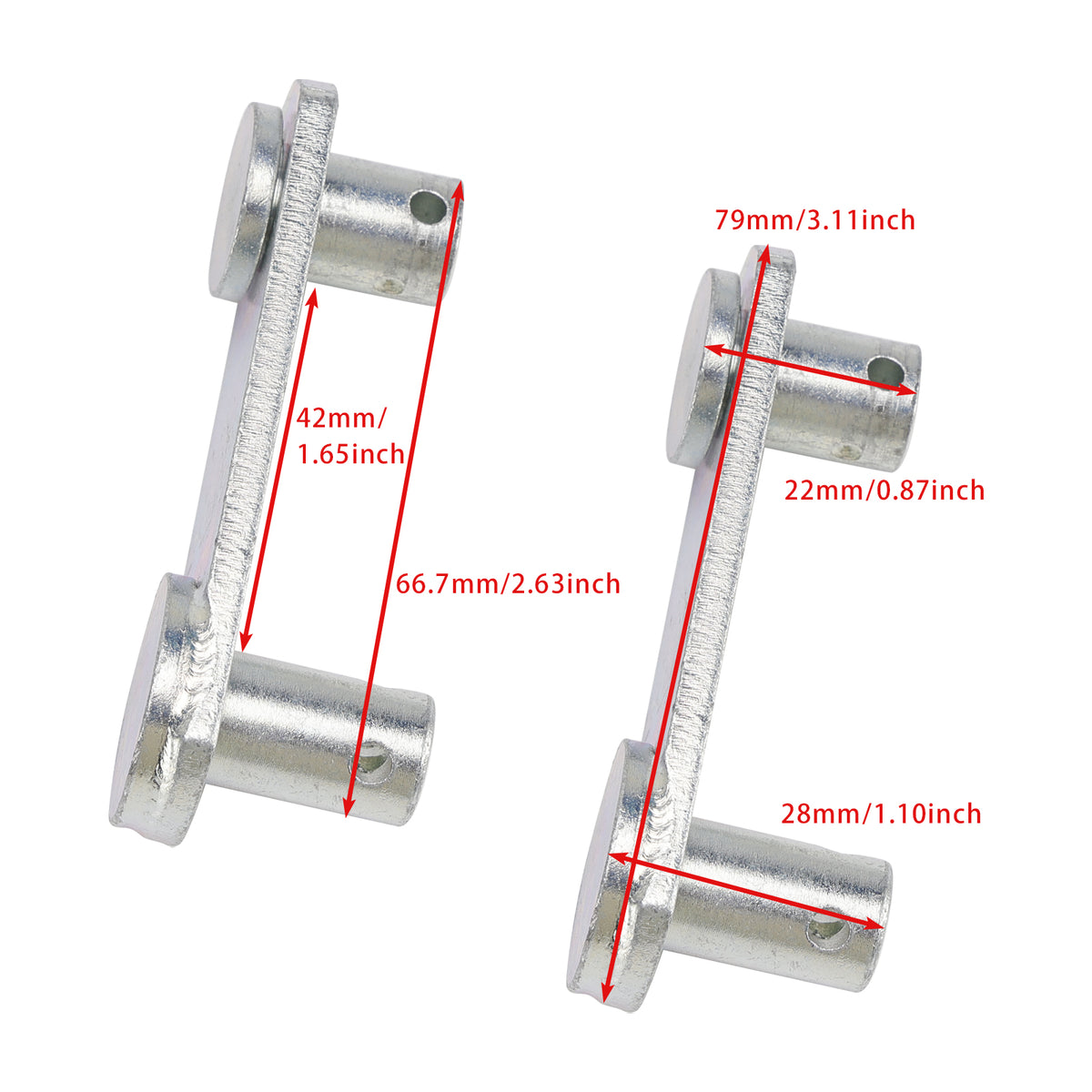 John Deere LA125 46-inch snow blade 2PCS Snow Blade Attachment Lift Link GXH63034 UC26135 Generic