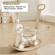 4-in-1 Baby Rocking Horse for Toddlers 1-3 Years – Ride-On Toy with Detachable Balance Board