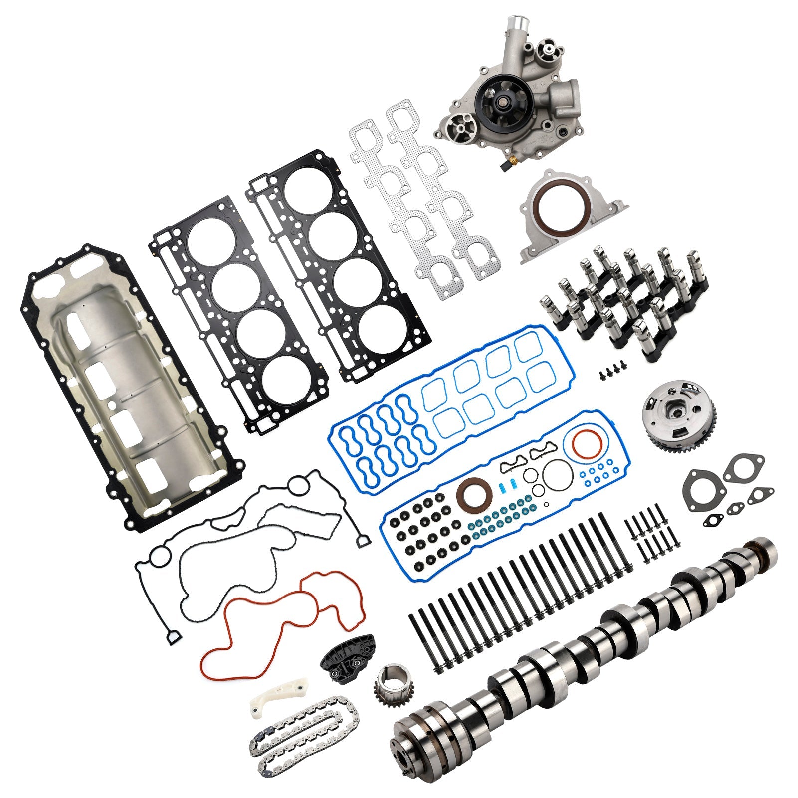 2011 2012 2013 2014 2015Dodge Challenger 6.4L 392ci V8 HEMI 6.4 Hemi MDS Lifters Cam Kit Head Gaskets Bolts 53021726AD 53022340AC