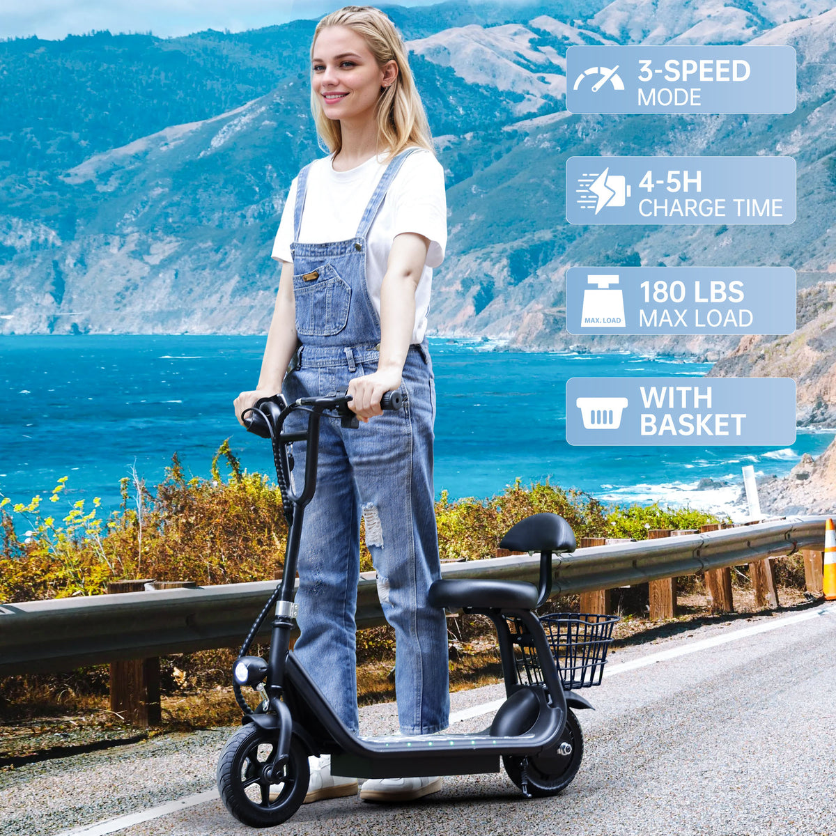 Electric Scooter for Kids Ages 4-10