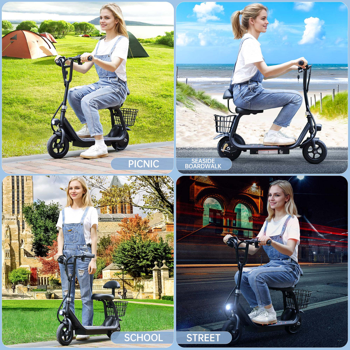 Electric Scooter for Kids Ages 4-10