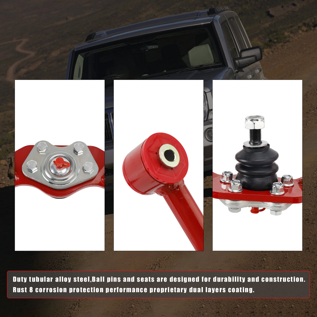 2005-2010 Jeep Commander (XK) 1-4" Lift Front Upper Control Arms 05GC-14F-1 Generic