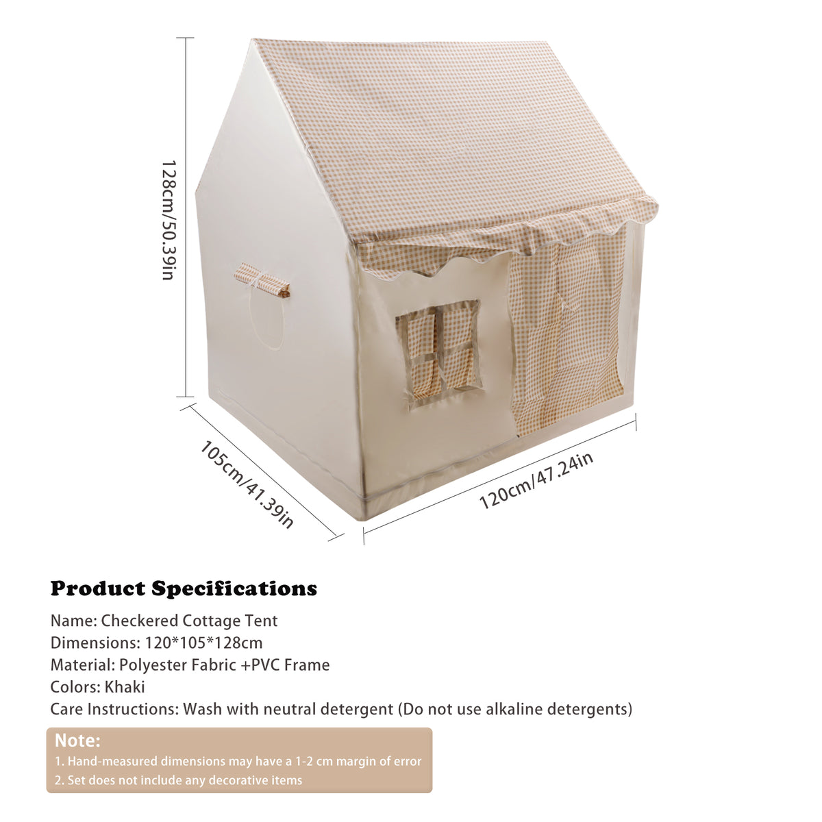 Kids Play Tent Indoor: with Carry Bag