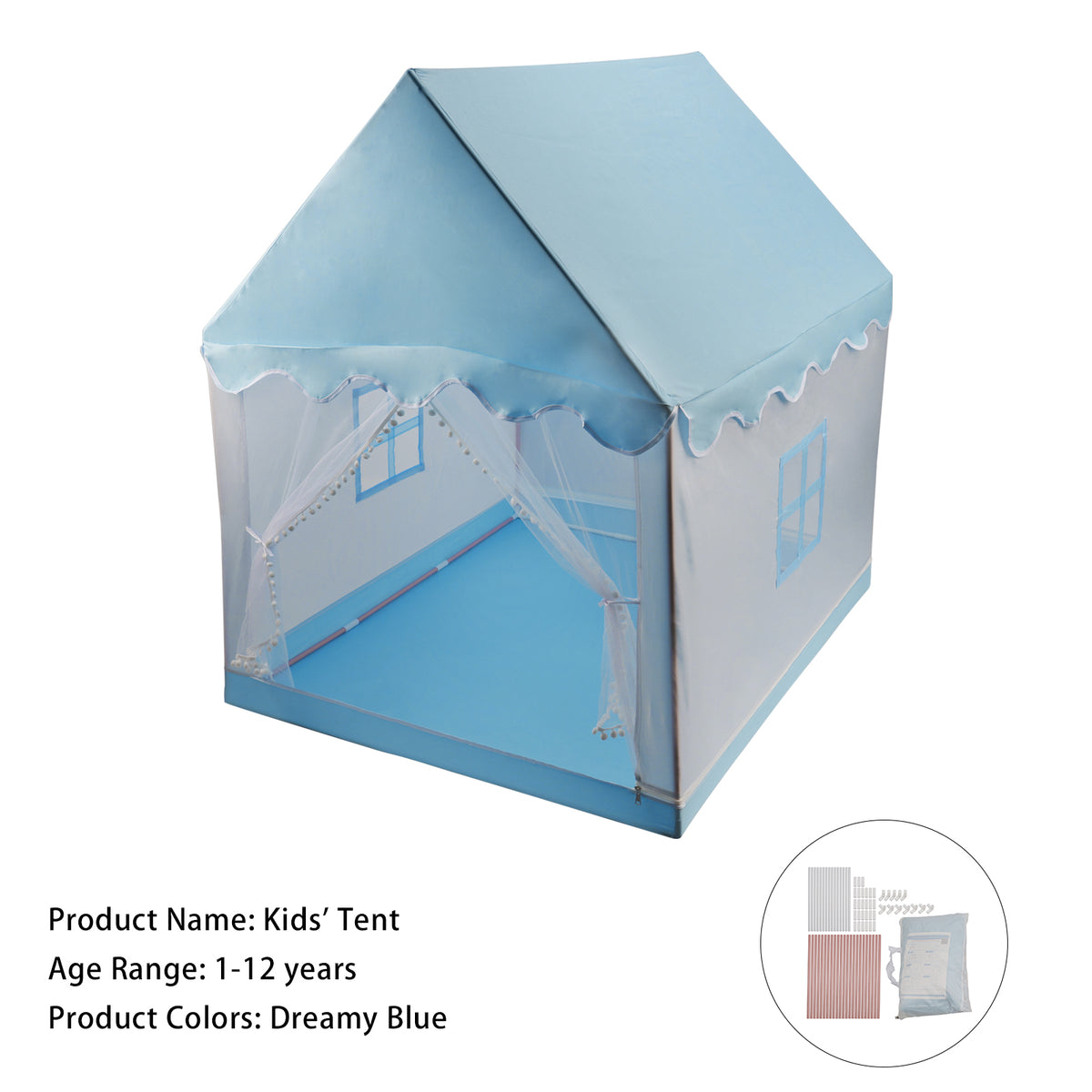 Kids Indoor Play Tent for Boys & Girls