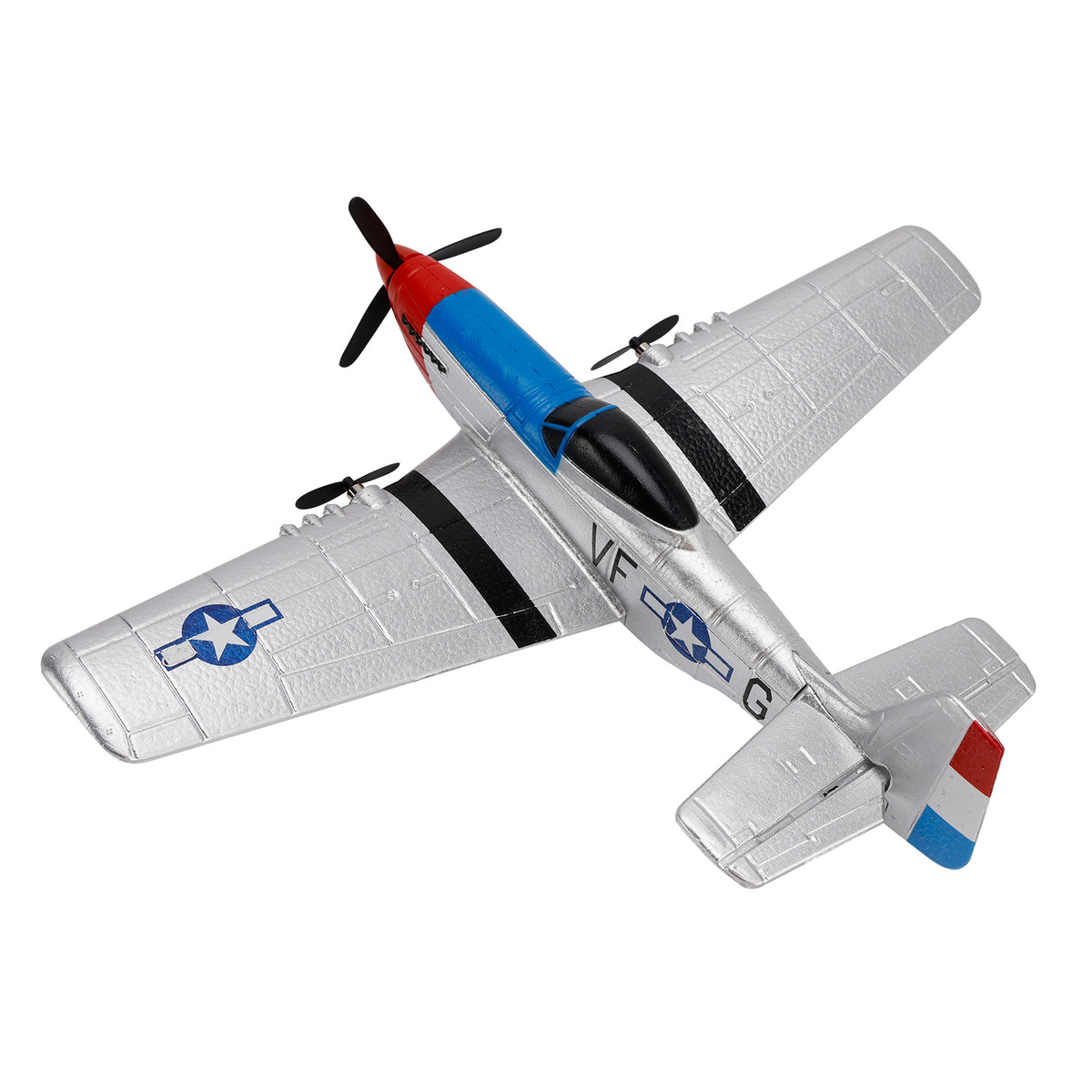 RC P51 2.4GHz 3CH Airplane Fixed Wing Coreless Motor With Gyro System Kid Toy