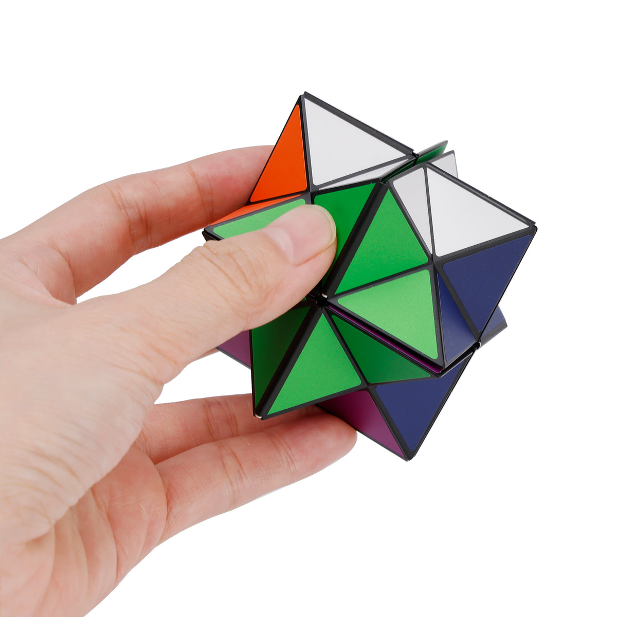 2 In 1 Multicoloured Star Cube Magic Cube Set For Kid And Adult Toy Ages 8-12