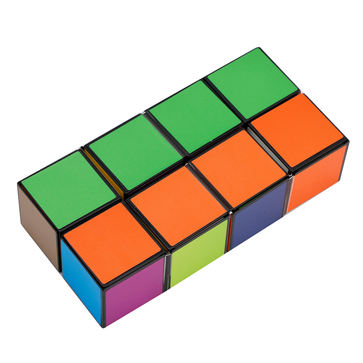 2 In 1 Multicoloured Star Cube Magic Cube Set For Kid And Adult Toy Ages 8-12