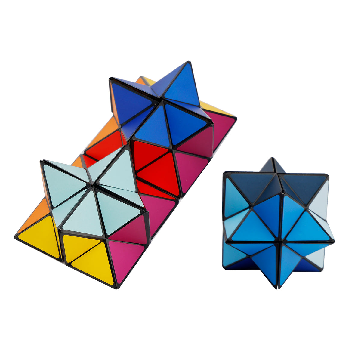 2 In 1 Ocean Style Star Cube Magic Cube Set For Kid And Adult Toy Ages 8-12