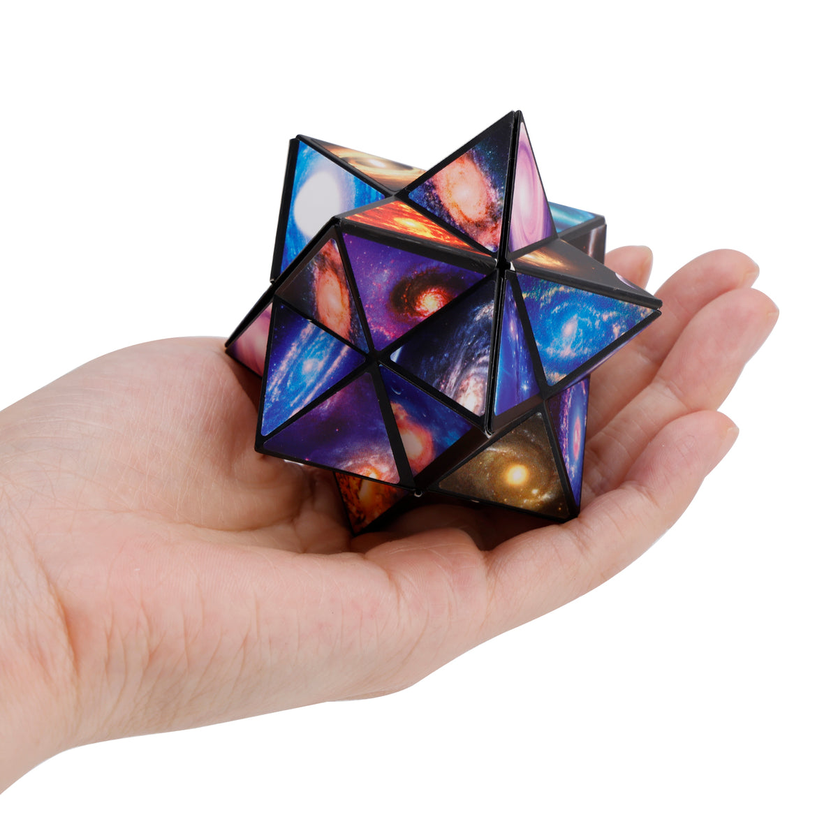 2 In 1 Earth Style Star Cube Magic Cube Set For Kid And Adult Toy Ages 8-12