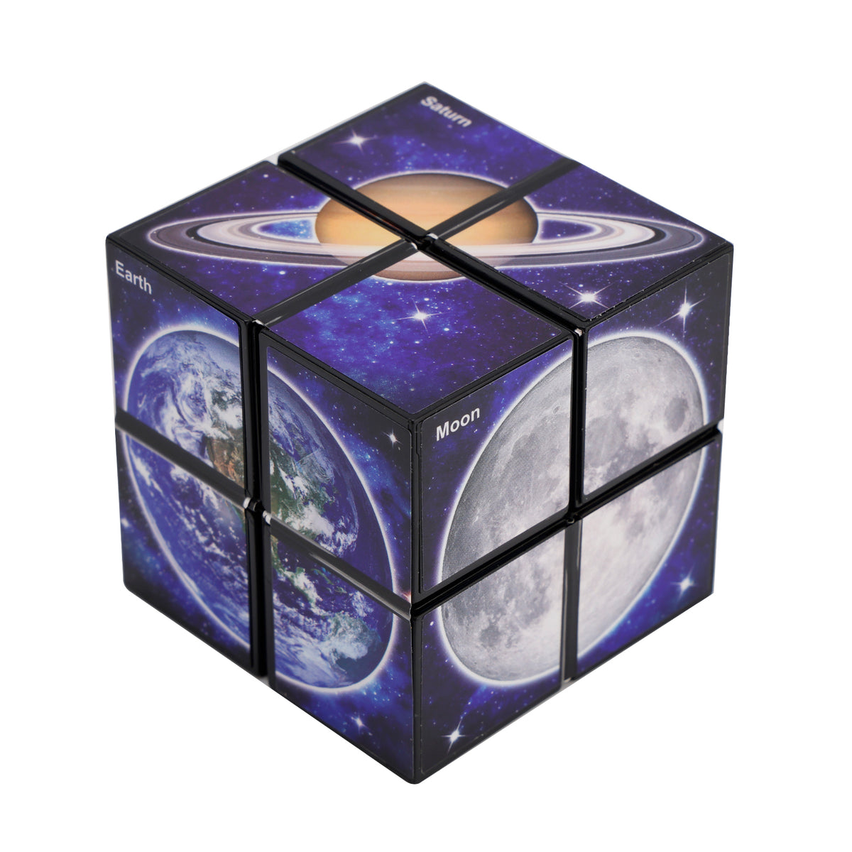 2 In 1 Earth Style Star Cube Magic Cube Set For Kid And Adult Toy Ages 8-12