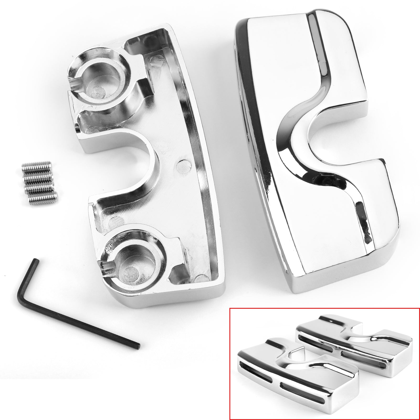 NEW Chrome Scorpion Spark Plug Head Bolt Covers Fit for Twin Cam 1999-2017 Generic
