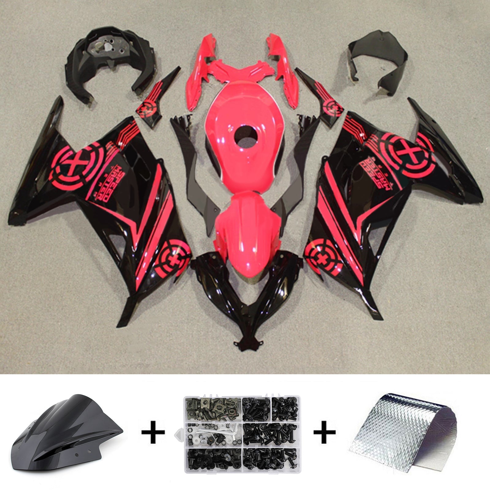 Injection Fairing Kit Bodywork Plastic ABS fit For Kawasaki EX300 Ninja300 2013-2024