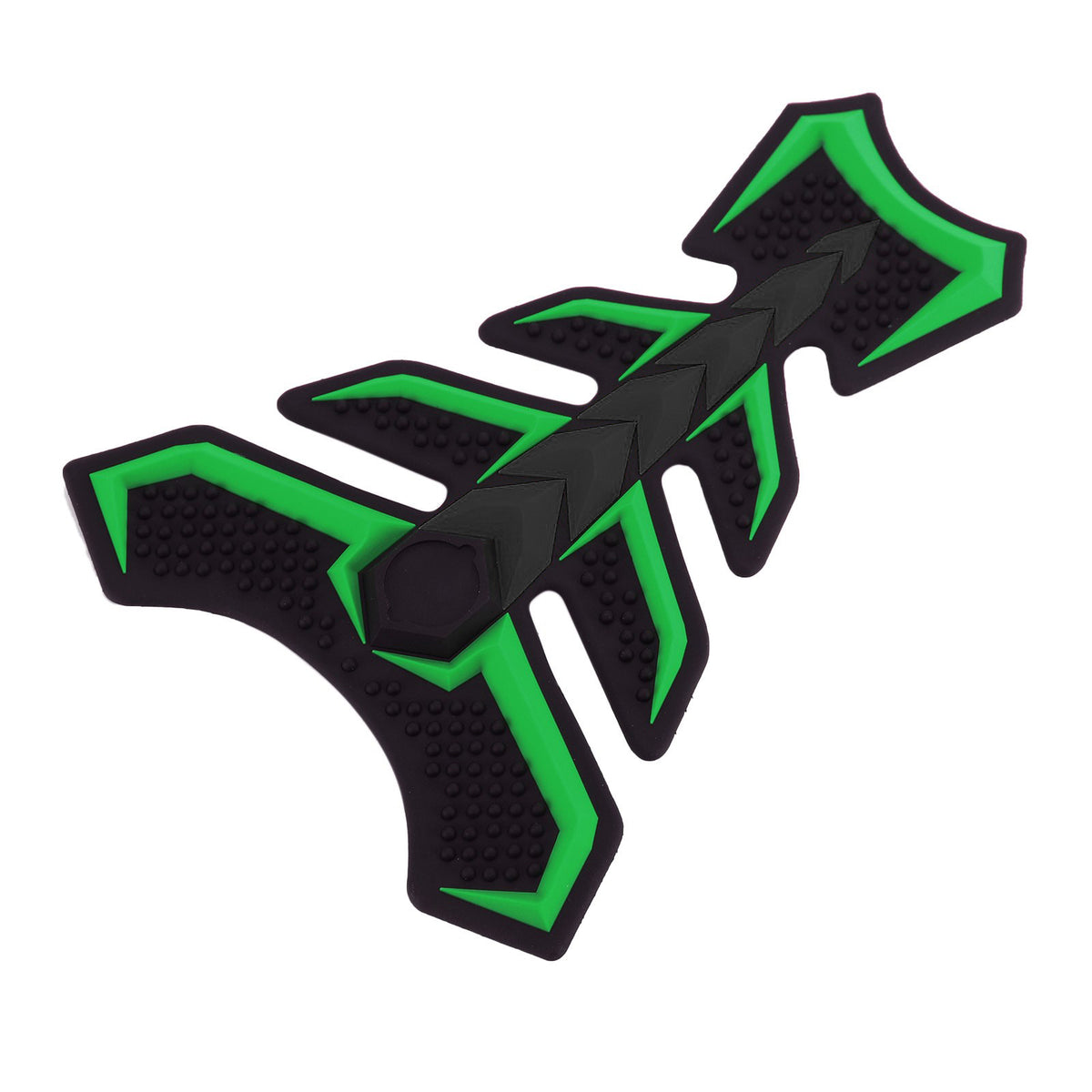 3D Rubber Universal Motorcycle Fuel Gas Tank Pad Protector Decal Sticker Green