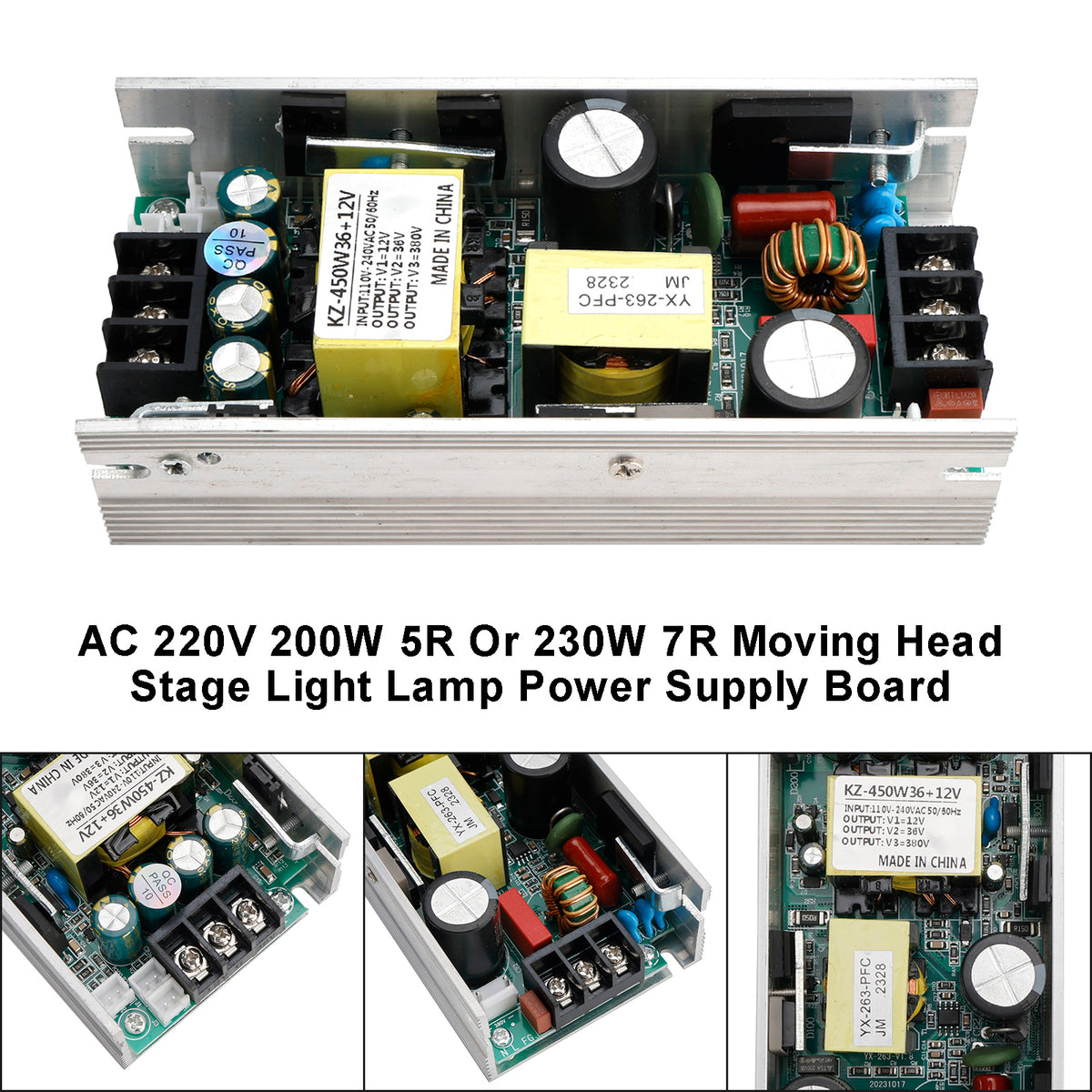 AC 220V 200W 5R Or 230W 7R Moving Head Stage Light Lamp Power Supply Board