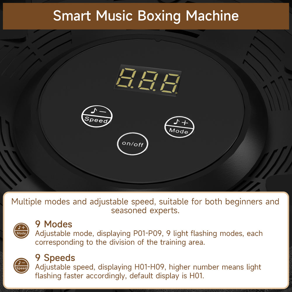 Bluetooth Smart Boxing Machine for Adults & Kids – Wall-Mounted Reflex Training