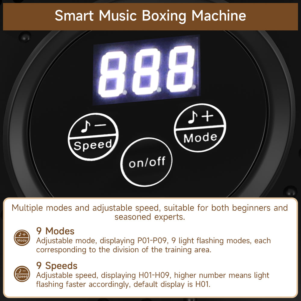 Music Boxing Machine with Boxing Gloves – Wall-Mounted Smart Boxing Trainer