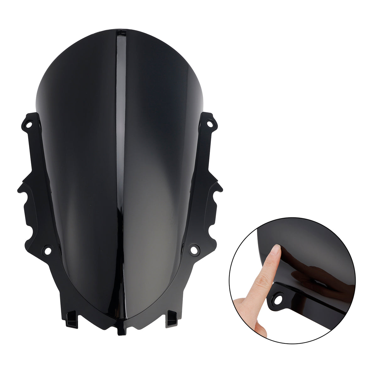 Windshield WindScreen fit for YAMAHA YZF-R3 YZF-R25 2019-2025 Black