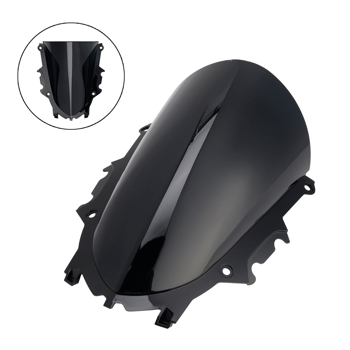 Windshield WindScreen fit for YAMAHA YZF-R3 YZF-R25 2019-2025 Black