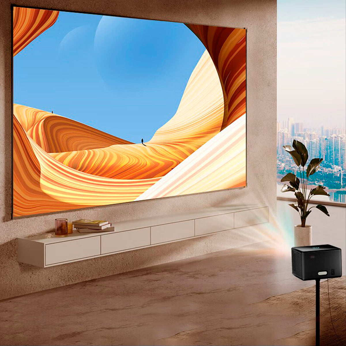 4K Projector Smart Android Home Projector Dual Frequency HD Projector Bedroom US