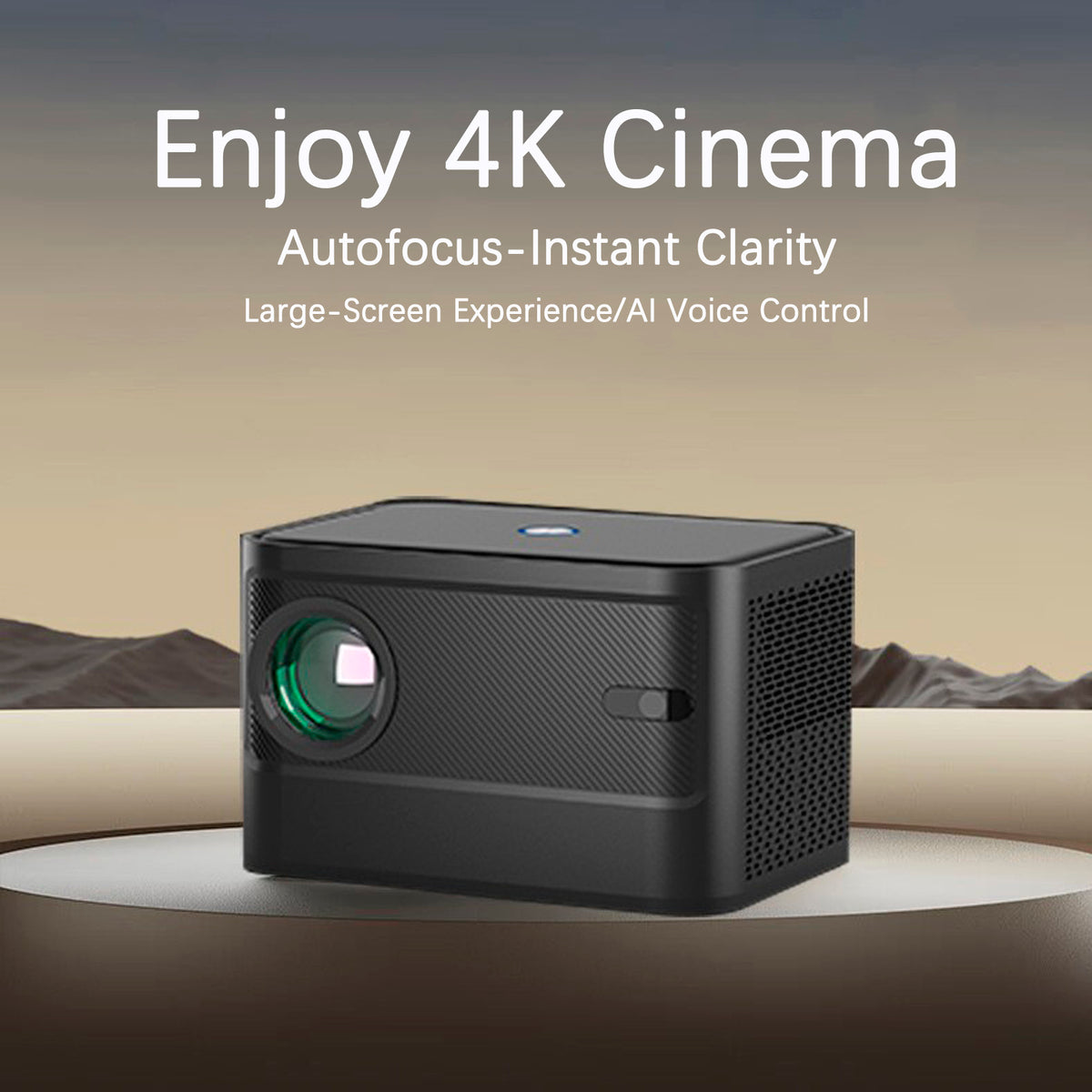 4K Projector Smart Android Home Projector Dual Frequency HD Projector Bedroom US