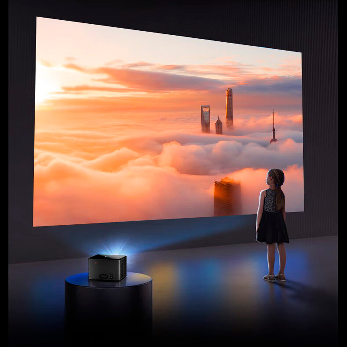 4K Projector Smart Android Home Projector Dual Frequency HD Projector Bedroom US