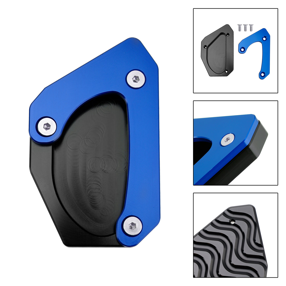 Kickstand Enlarge Plate Pad fit for Suzuki V-strom 650 DL650 XT 2011-2024 Blue