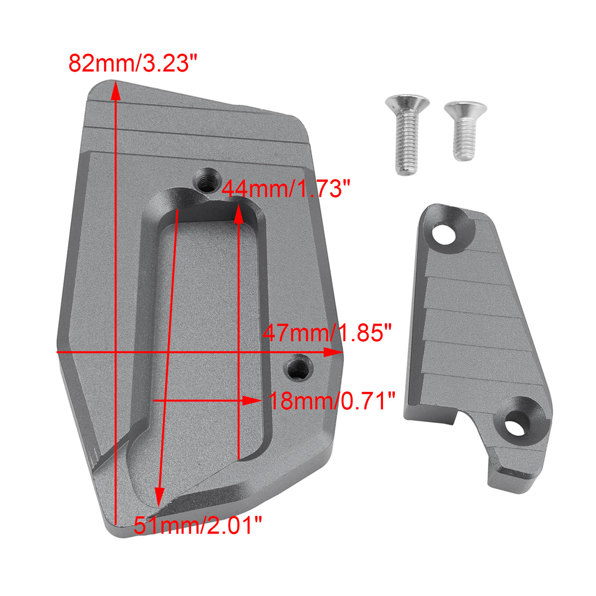 Extension Brake Foot Pedal Enlarger Pad fit for BMW BMW K1600B K1600GA 18-25 Titanium
