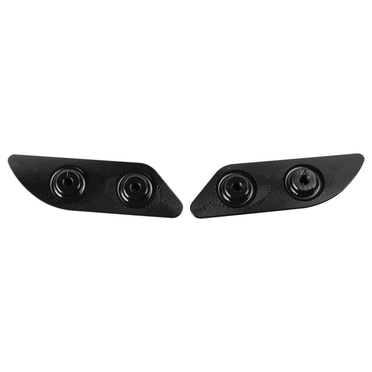 Billet Black Mirror Block Off Plates for Ducati 959 1299 Panigale 2015-2019