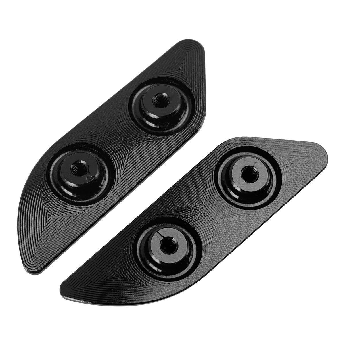 Billet Black Mirror Block Off Plates for Ducati 959 1299 Panigale 2015-2019