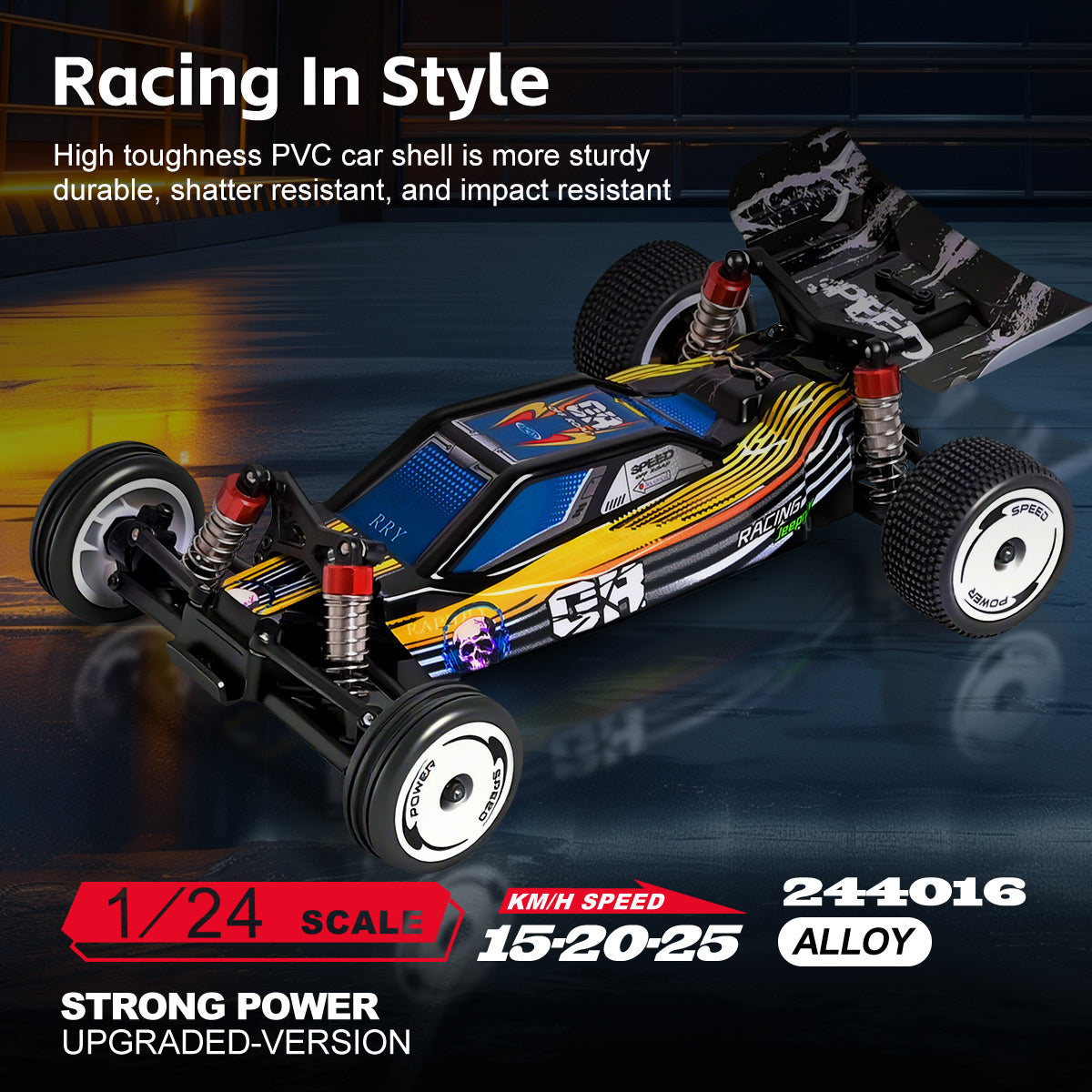 Wltoys 244016 2.4G 1:24 Scale 2WD High Speed Racing Off Road Remote Control Car