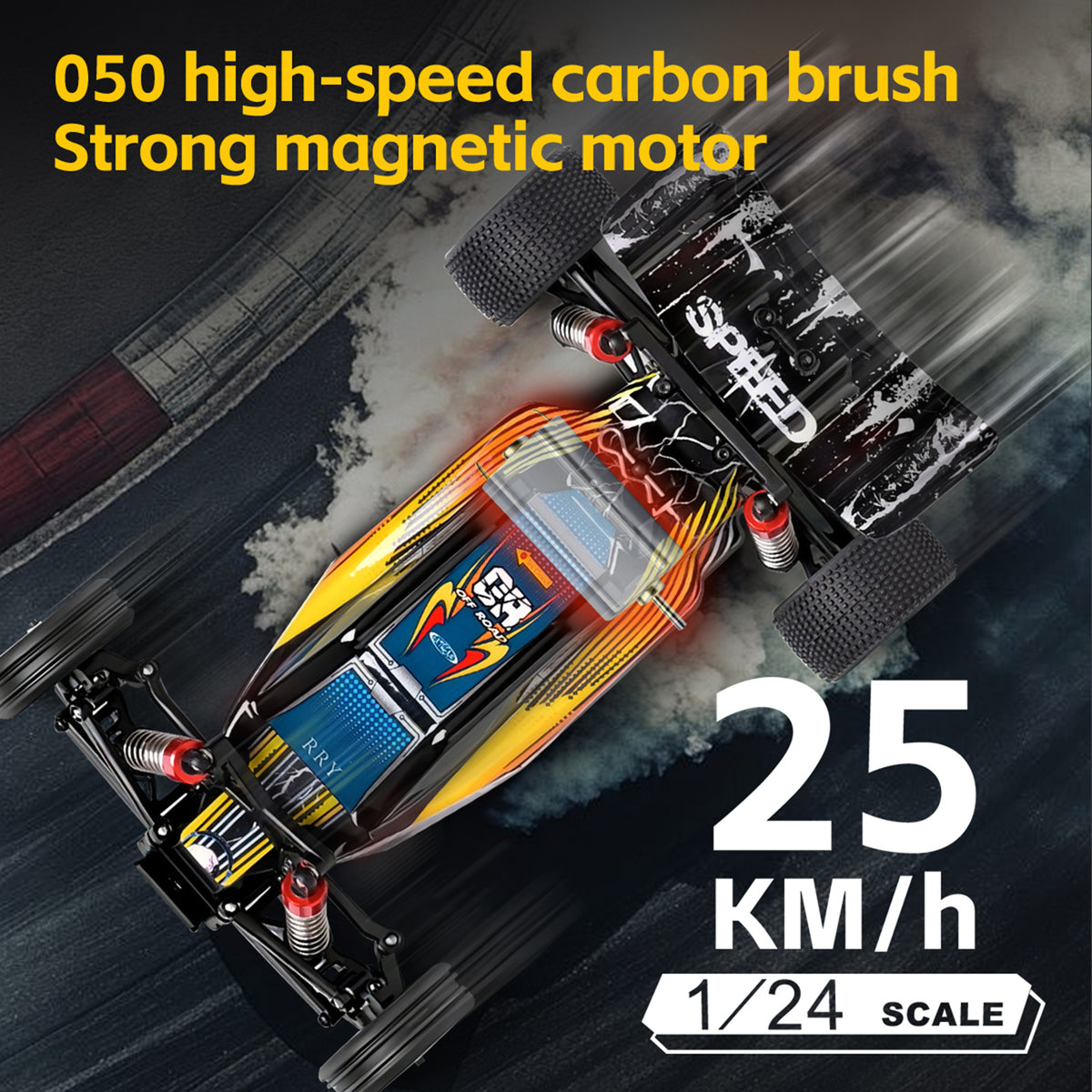 Wltoys 244016 2.4G 1:24 Scale 2WD High Speed Racing Off Road Remote Control Car