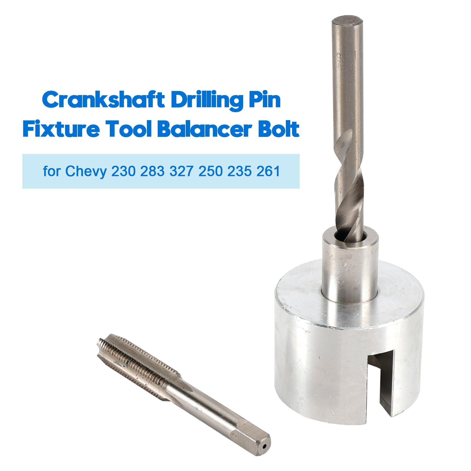 Crankshaft Drilling Pin Fixture Tool Balancer Bolt for Chevy 230 283 327