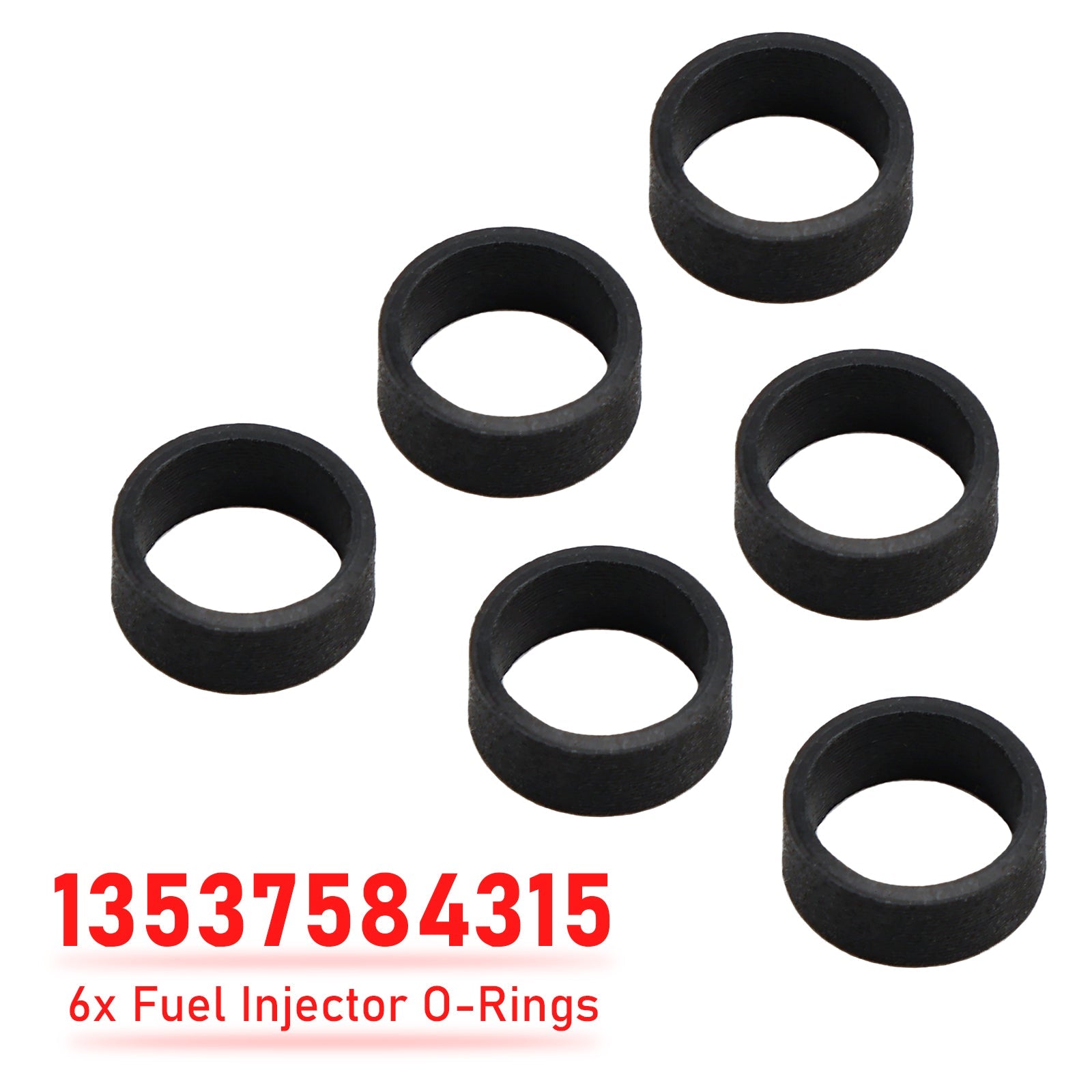 6x Fuel Injector O-Rings 13537584315 for BMW E88 E90 E92 E60 E70 F10