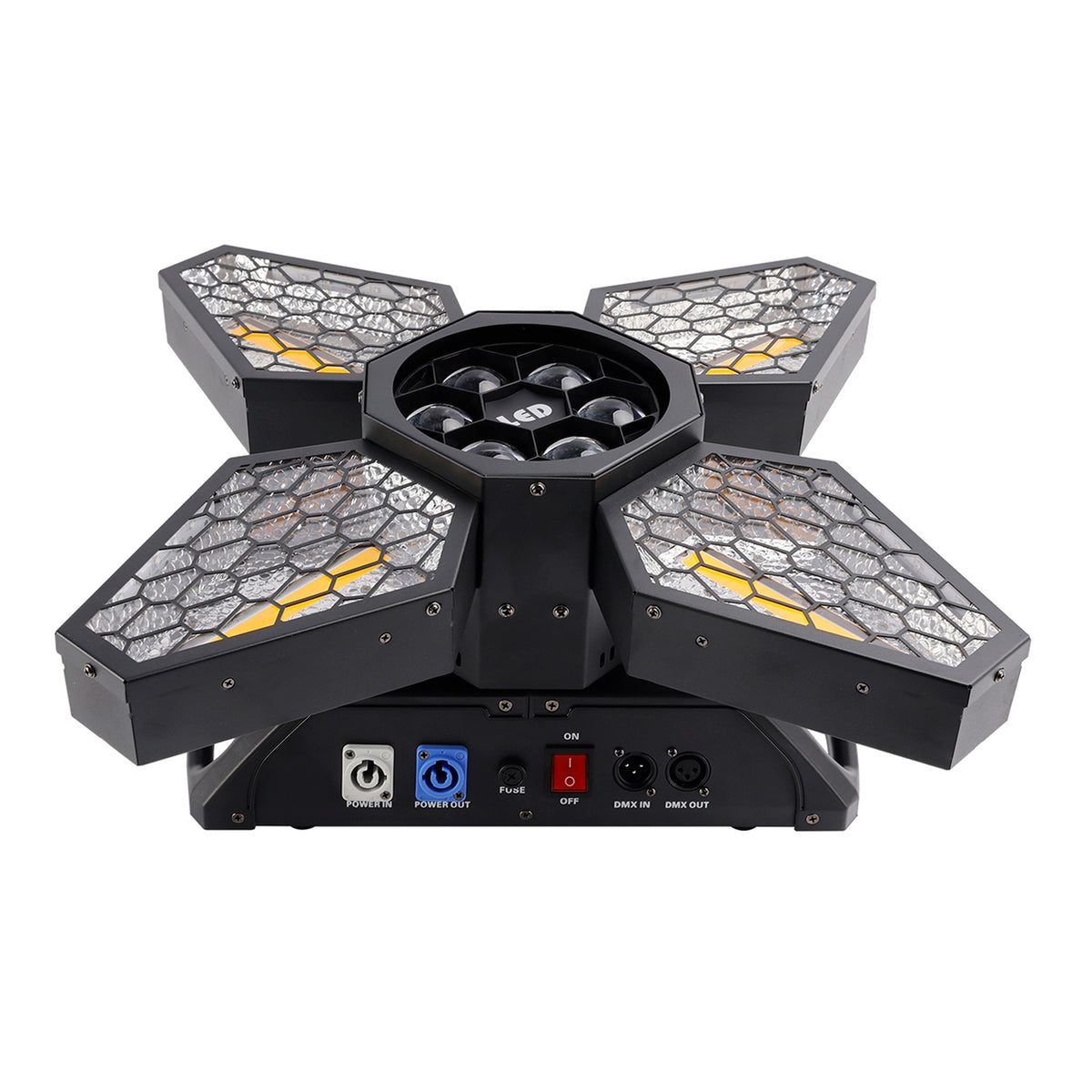 4 Arms Bee Eye Zoom Light Beam DMX Stage Light Disco Show Bar Party Lighting