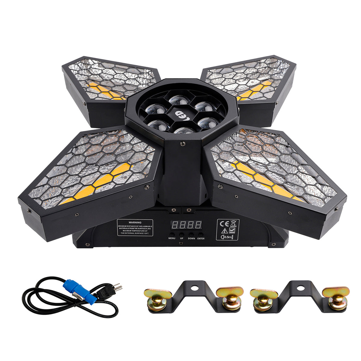4 Arms Bee Eye Zoom Light Beam DMX Stage Light Disco Show Bar Party Lighting