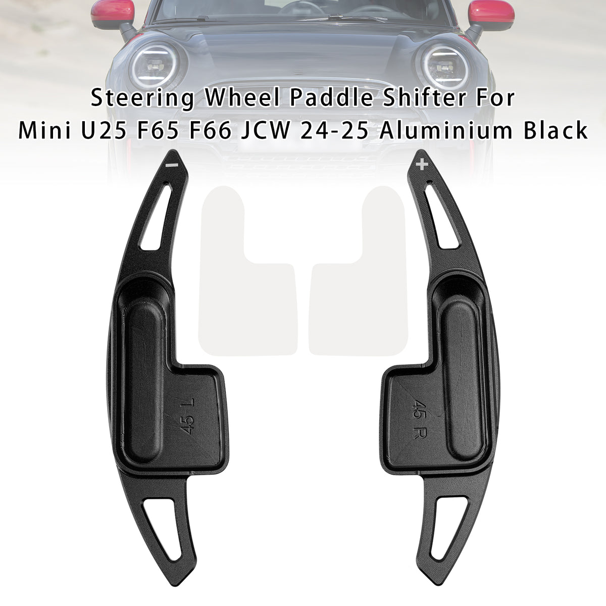 Steering Wheel Paddle Shifter For Mini U25 F65 F66 JCW 24-25 Aluminium Black