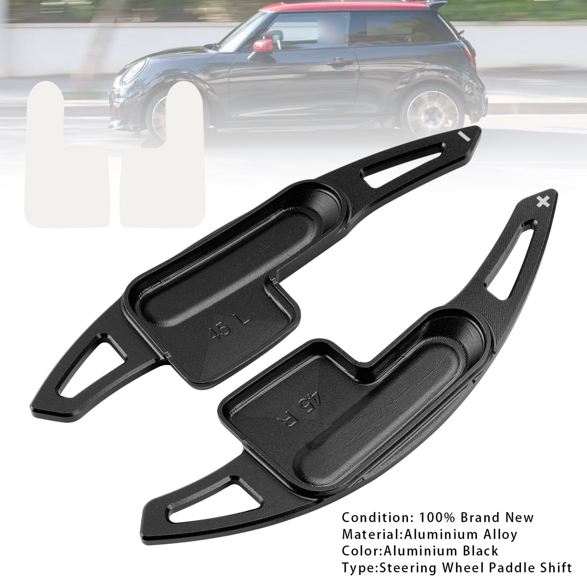 Steering Wheel Paddle Shifter For Mini U25 F65 F66 JCW 24-25 Aluminium Black
