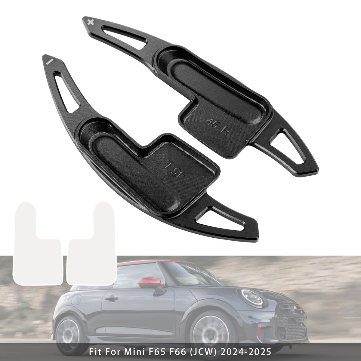 Steering Wheel Paddle Shifter For Mini U25 F65 F66 JCW 24-25 Aluminium Black